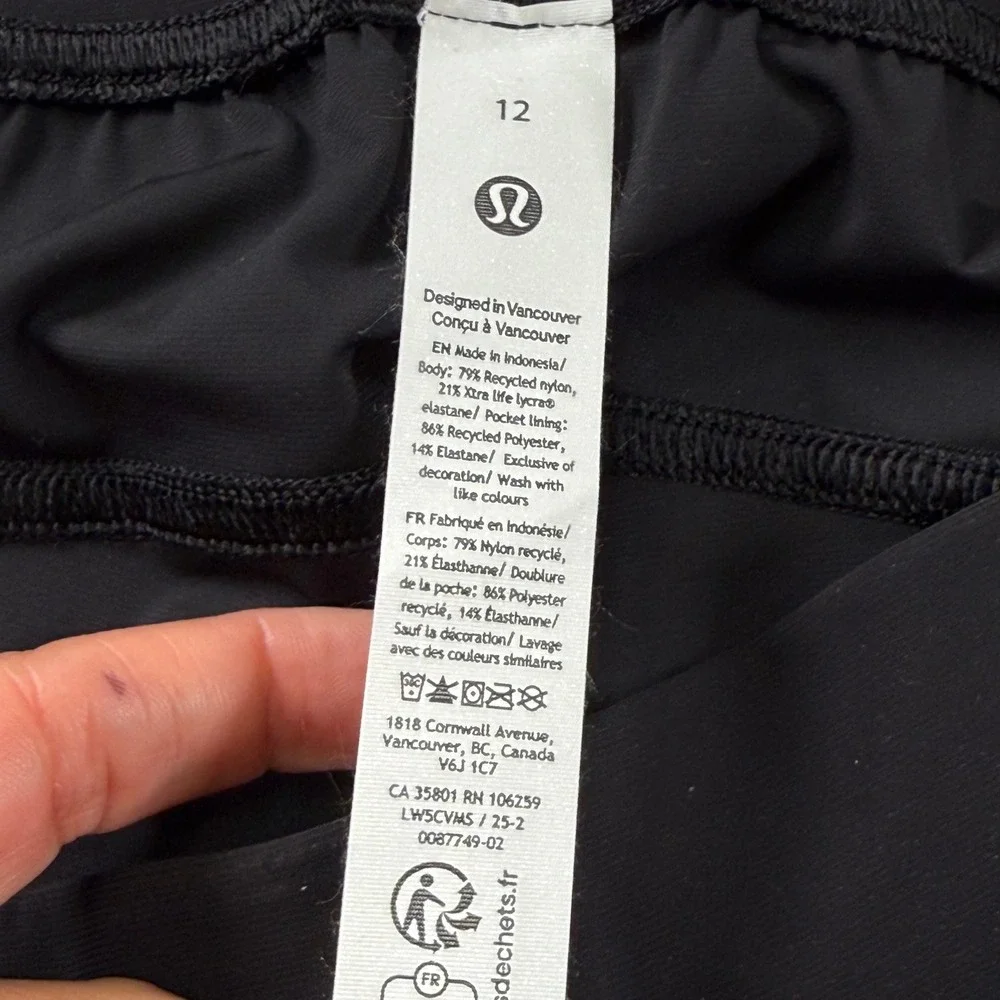 Lululemon Adapted State Jogger Black Womens Size 12 Athletic Pants